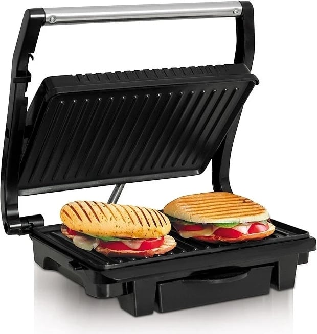 Grill kontakti Eldom GK120, 1000W, ngjyrë argjend-e zezë