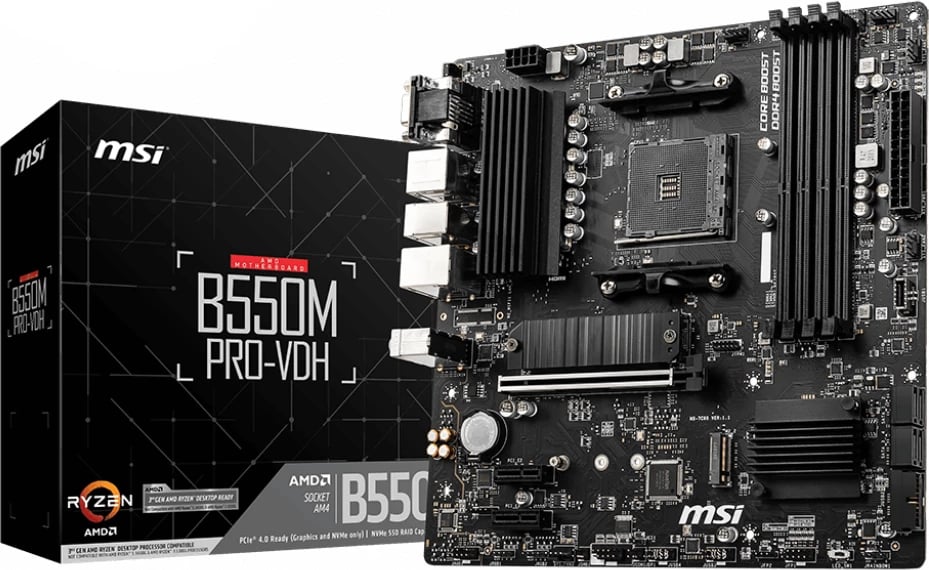 Pllakë amë MSI B550M PRO-VDH