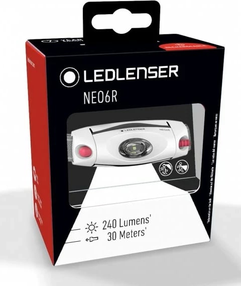 Dritë koke Ledlenser NEO6R, LED, Gri, Roze, Bardhë