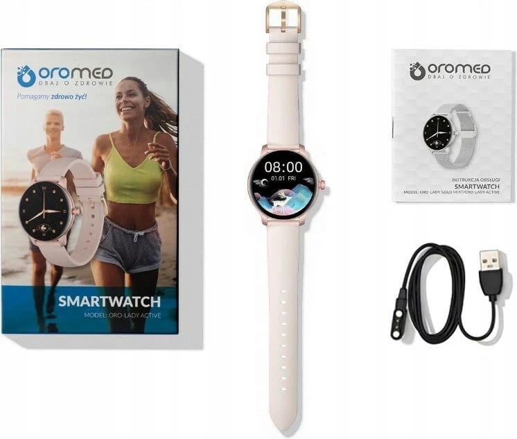 Smartwatch oromed Lady Active, rozë