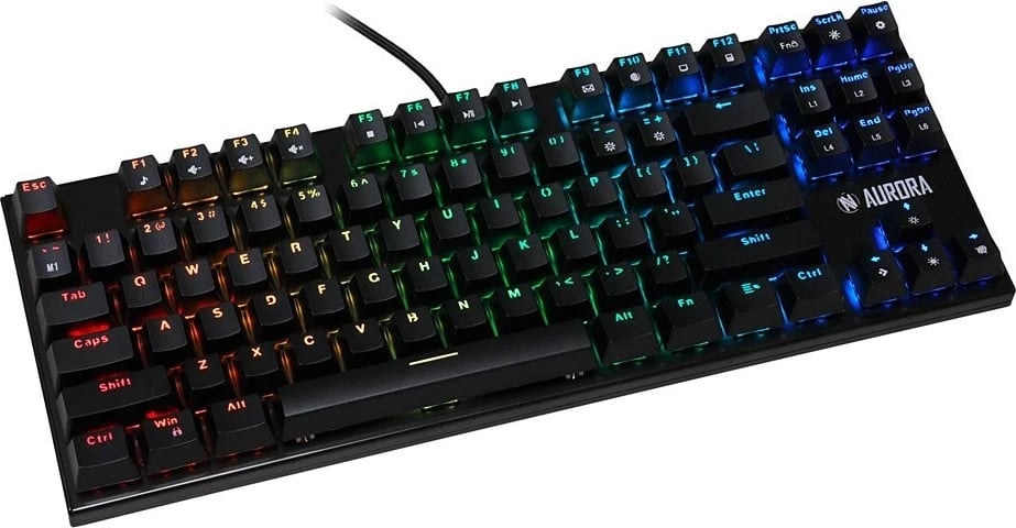 Tastierë IBOX Aurora K-2R Gaming, RGB, e zezë