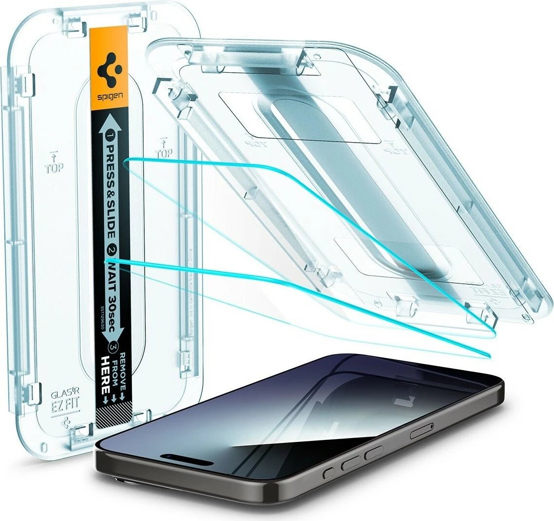 Mbrojtës ekran për iPhone 15 Pro Spigen, transparent