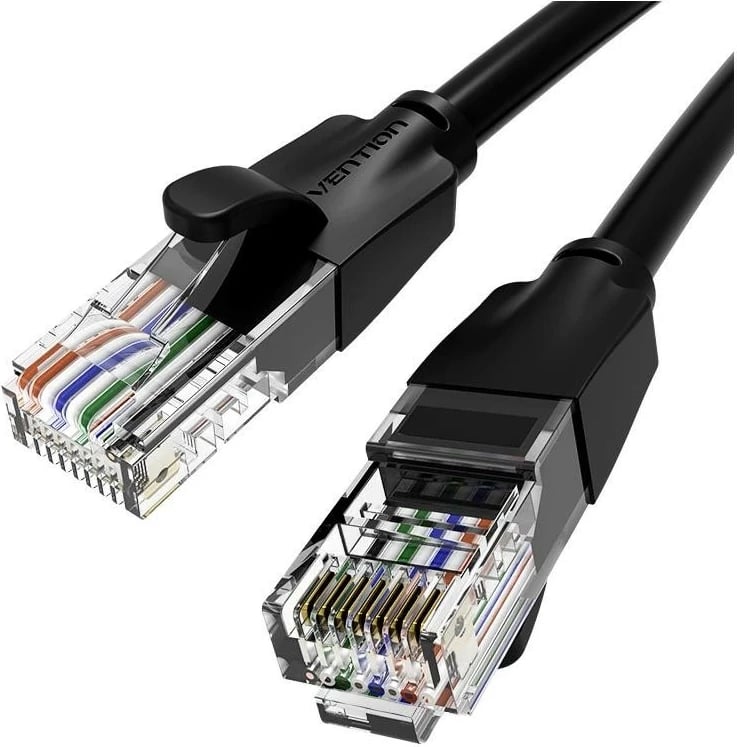 Kabëll rrjeti Vention RJ-45/RJ-45, 5m, i zi