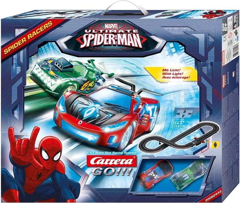 Set garash Carrera GO!!! Marvel Ultimate Spider-Man Spider Racers, 3.6 m