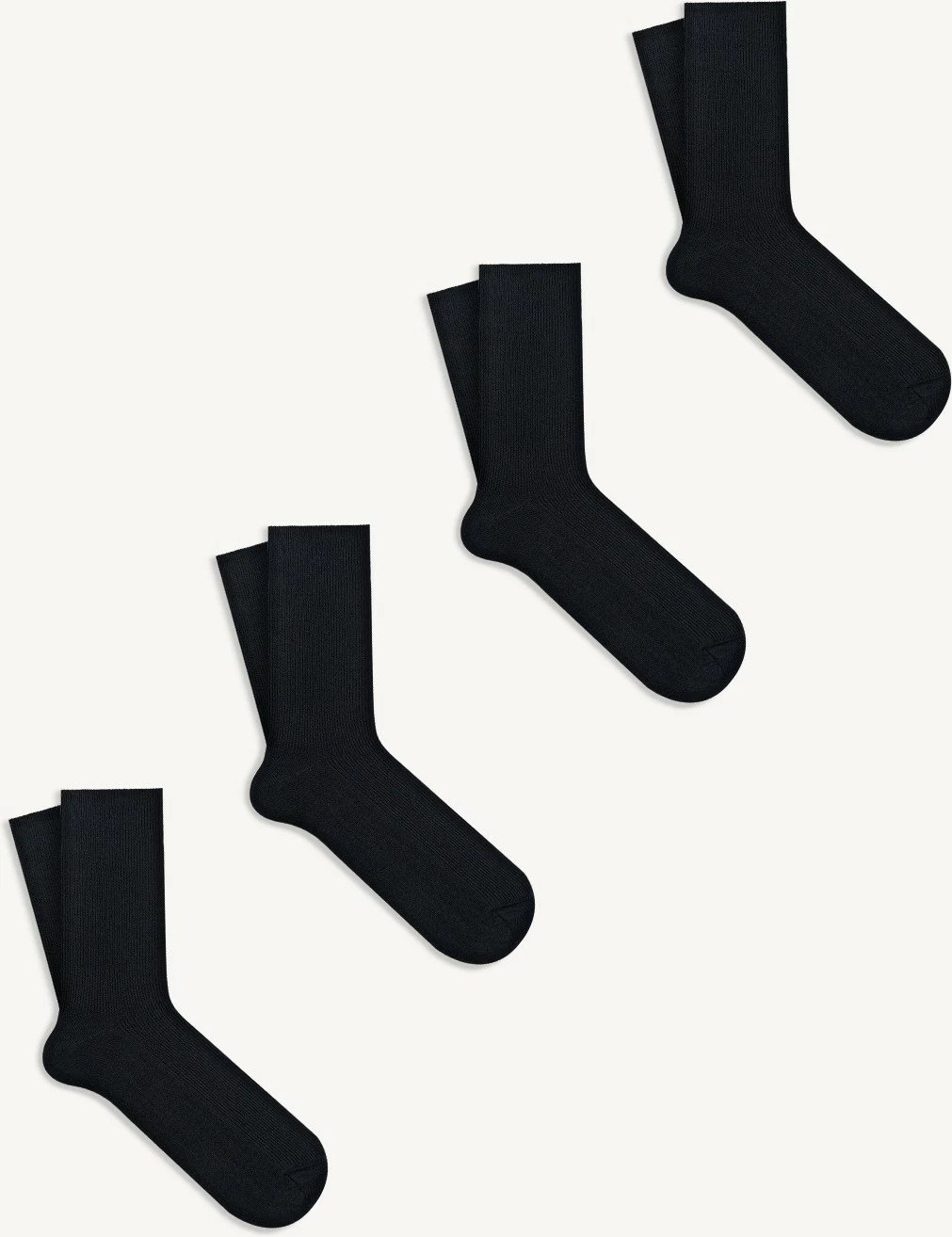 Çorape për meshkuj Mono Socks, të zeza, 4 copë