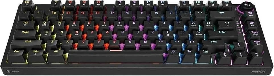 Tastierë mekanike Savio Phenix, Gateron Red Pro, ABS, e zezë