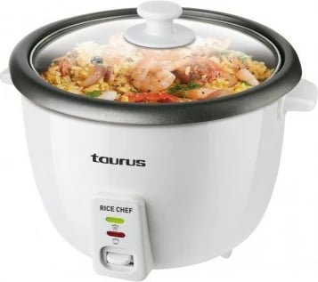 Pajisje për gatim orizi Taurus RICE CHEF, 1.8 L, 700 W, Gri, Bardhë