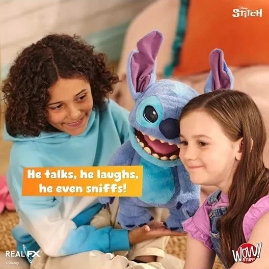 Pupë interaktive WOW Stuff Disney Real FX Stitch, Blu