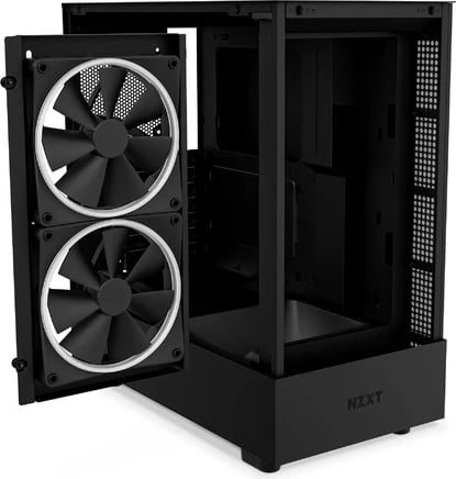 Kasë NZXT H5 Elite, midi Tower, 1 x USB 3.1, 1 x USB-C 3.1, audio, e zezë