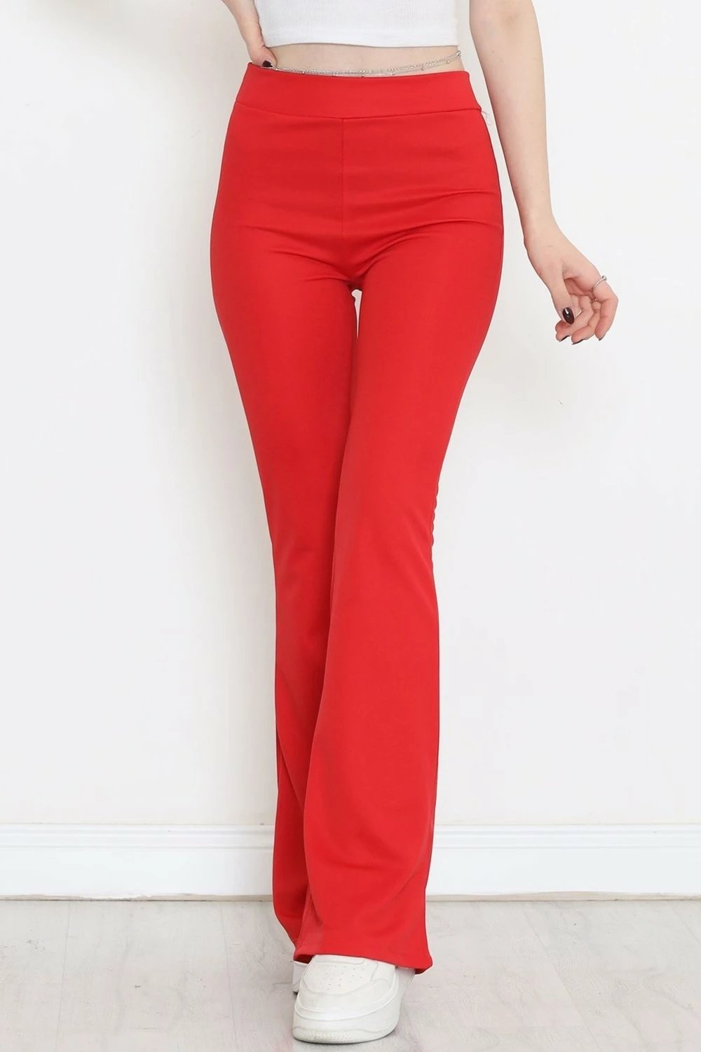 Pantallona të gjera Hd Giyim, të kuqe