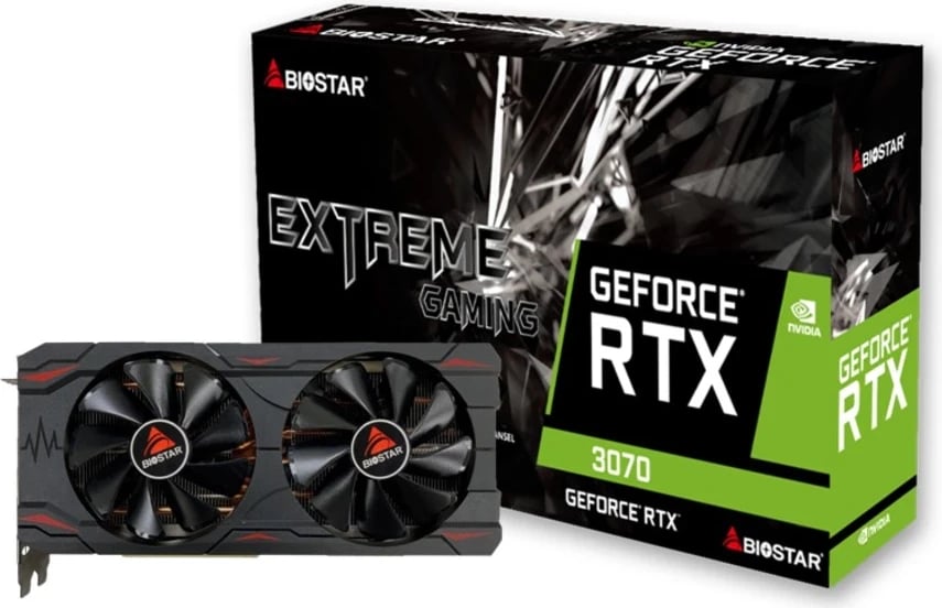 Kartë grafike Biostar VN3706RM82, NVIDIA GeForce RTX 3070, 8 GB GDDR6