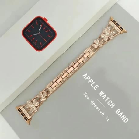 Rrip për Apple Watch RAWG20, 42/44/45/49 mm, rozë/artë