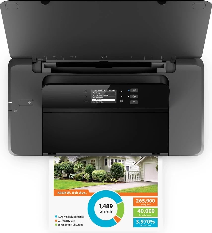 Printer mobil HP Officejet 200, për printim