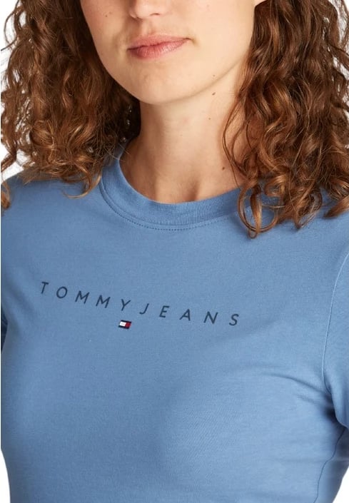 Maicë për femra Tommy Hilfiger Jeans, e kaltër e lehtë