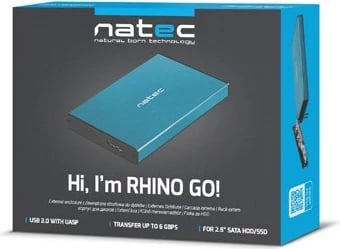 Kuti për HDD NATEC RHINO GO, 2.5", e kaltërt