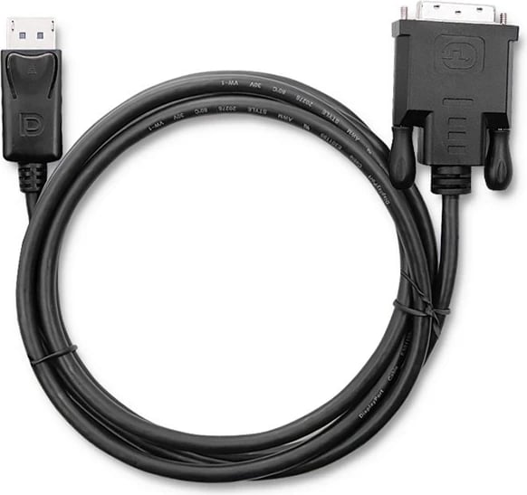 Kabllo Qoltec DisplayPort në DVI, 1.8m, e zezë