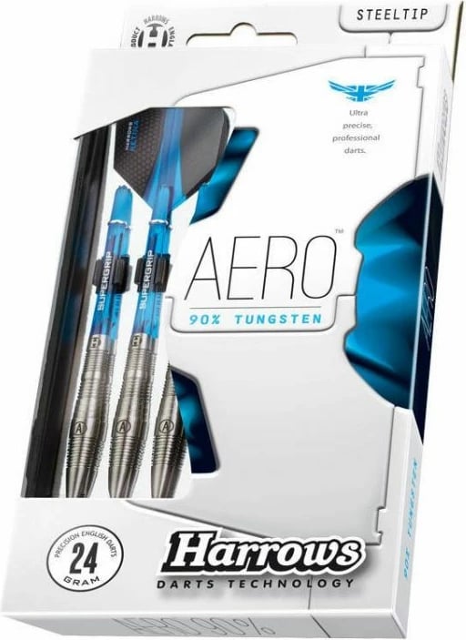 Shigjeta për darts Harrows Aero, 90% Steeltip, për meshkuj dhe femra