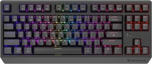 Tastaturë mekanike Genesis Thor 230 TKL, RGB, Outemu Panda, e zezë