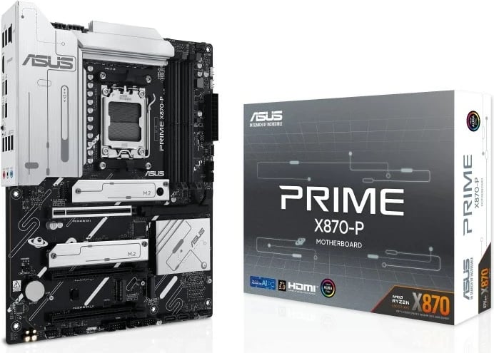 Pllakë amë ASUS PRIME X870-P, Socket AM5, ATX, E zezë