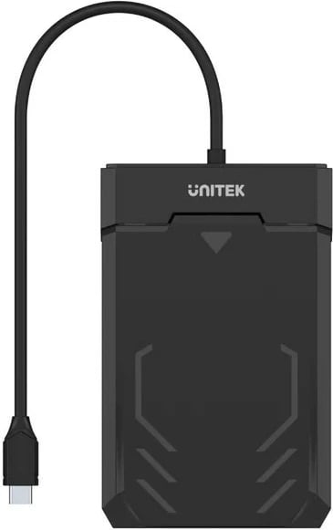 Kasë për disk të fortë UNITEK Y-3036A, USB-C, e zezë