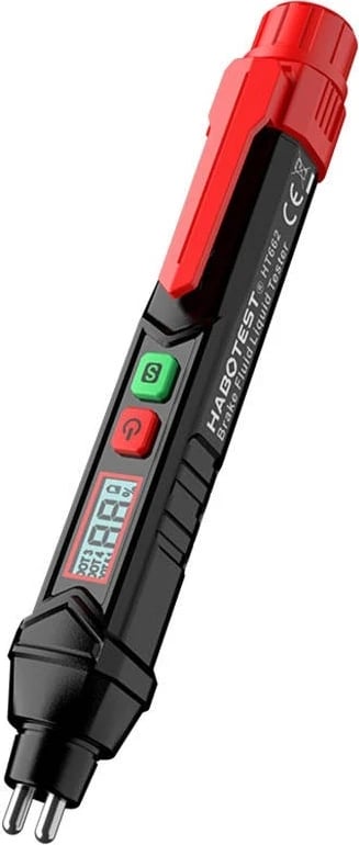 Tester i lëngut të frenave Habotest HT662, auto off switch, ngjyrë zezë-kuqe