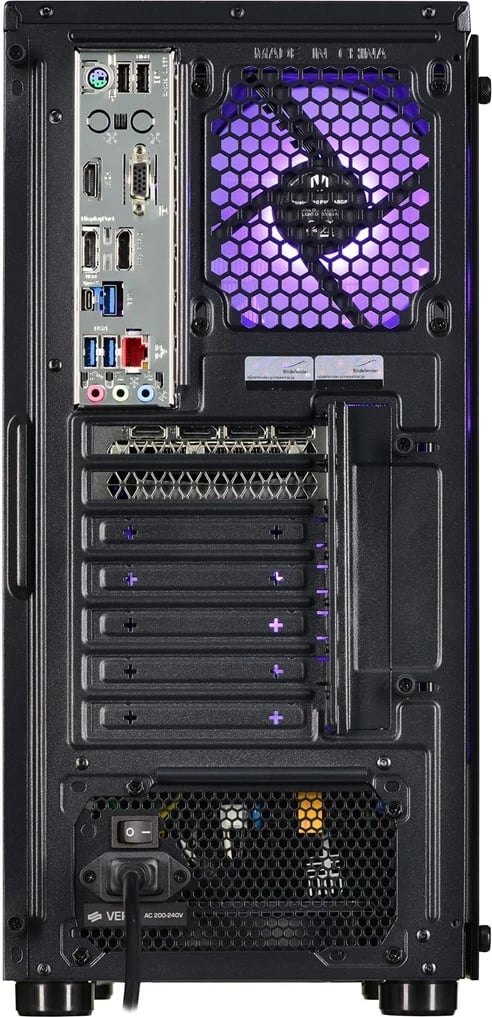 Kompjuter Actina 590144332928, AMD Ryzen 5, 8GB RAM, 1TB SSD, AMD Radeon RX 6650 XT, e zezë 