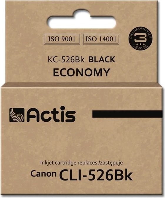 Kartuçë me bojë Actis KC-526Bk për Canon CLI-526BK, e zezë