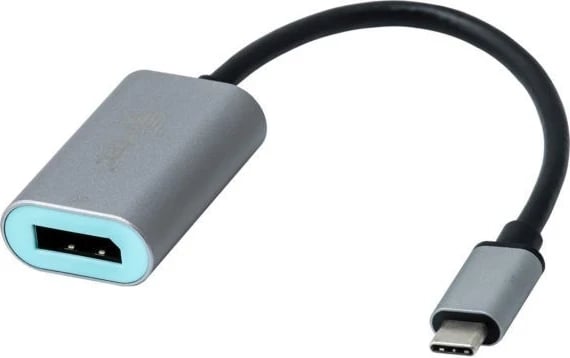 Adapter i-tec USB-C në DisplayPort, standard 4K / 60 Hz, ngjyrë argjendi