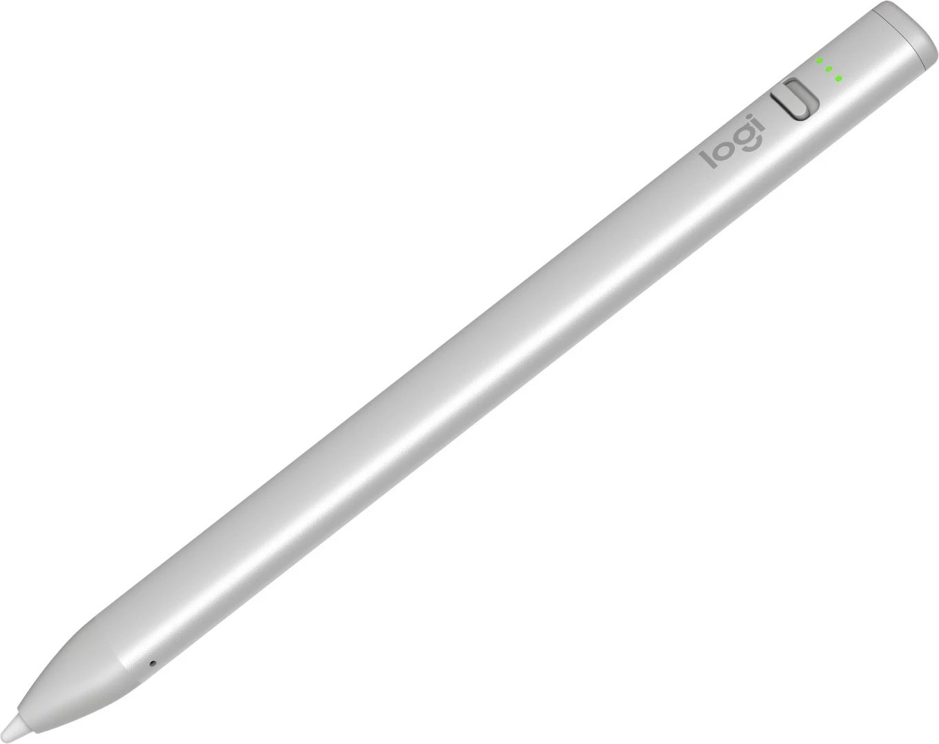 Stilus Logitech Crayon për tablet Apple, Silver, White