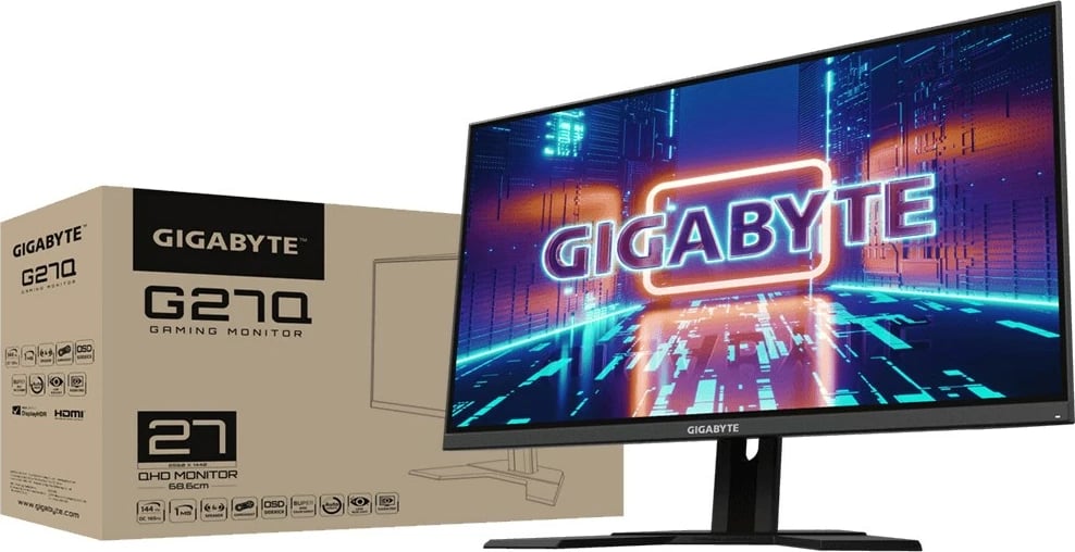 Monitor Gigabyte G27Q, 27", 144Hz, i zi 