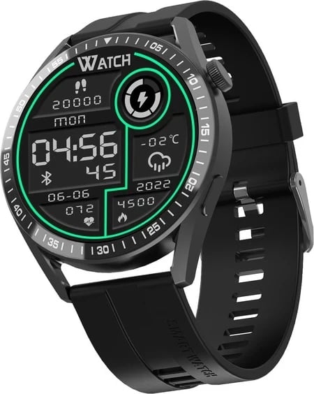 Smartwatch Tracer SM8V Onyx, 1.28", Bluetooth, IP65, e zezë