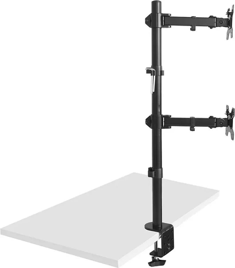 Mbajtës monitorësh vertikal Maclean MC-967, 13-27", 2x 9kg, i zi