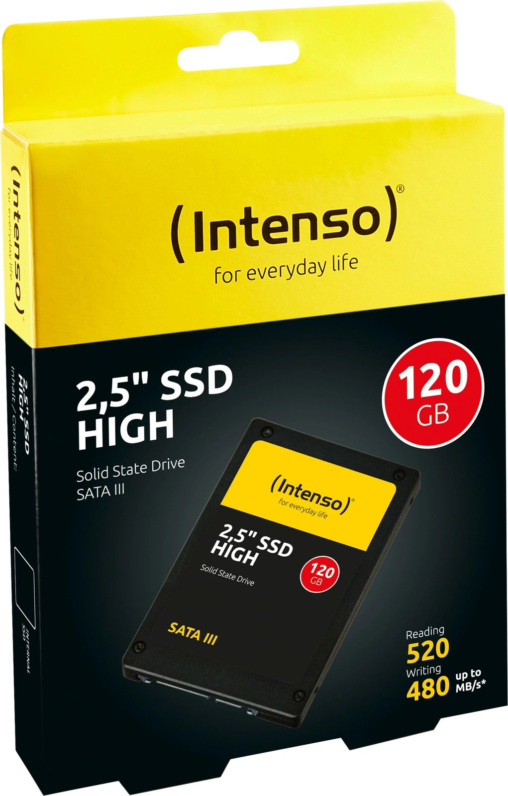 SSD Intenso High 120 GB 2.5" 520 MB/s 6 Gbit/s e zezë