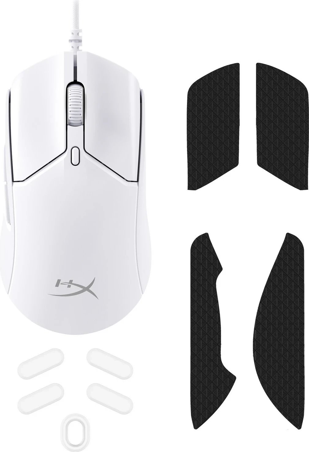 Maus HyperX Pulsefire Haste 2.0, i bardhë 