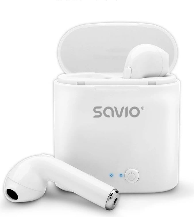 Kufje me bluetooth Savio TWS-01, e bardhë