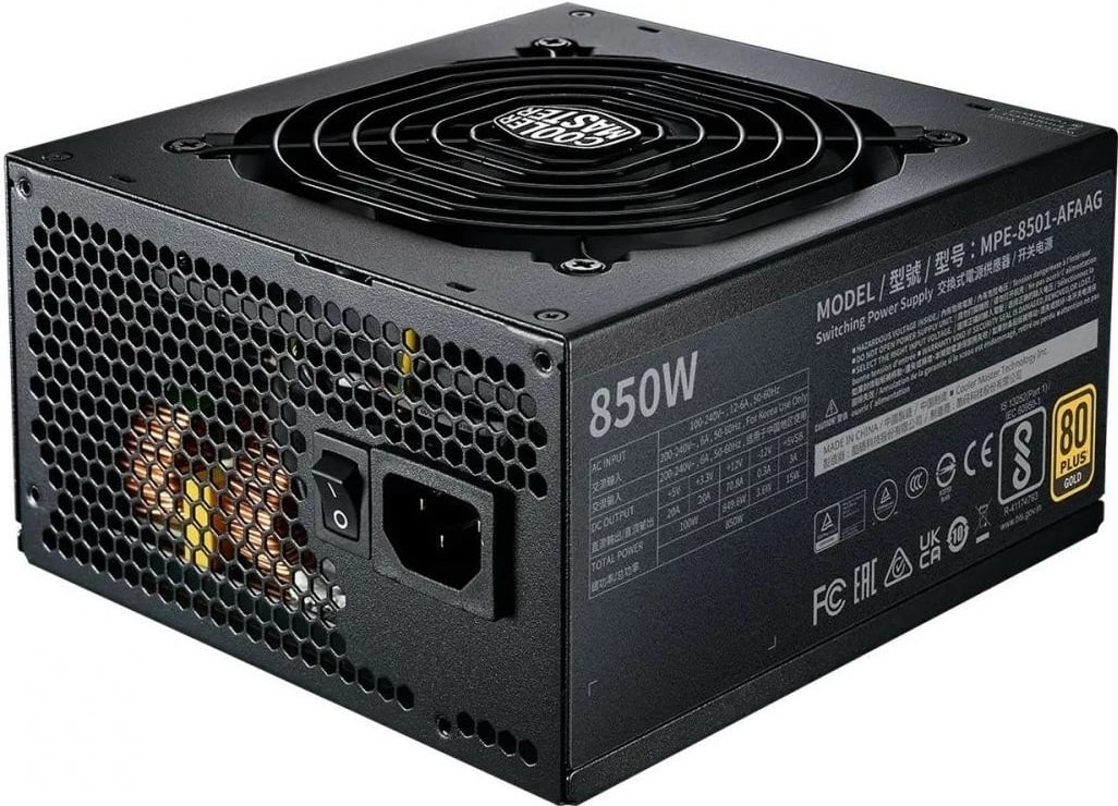 Furnizues energjie Cooler Master MWE FM 850W V2 80+ Gold