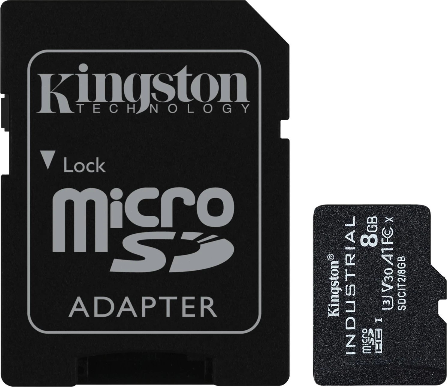 Kartë memorie Kingston Industrial, microSDHC 8GB, Class 10