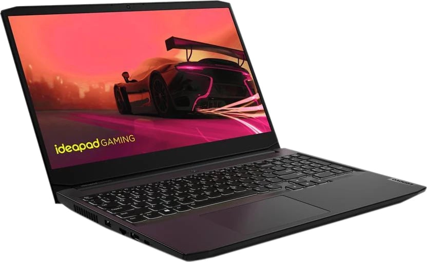 Gaming Laptop Lenovo, IdeaPad Gaming 3, 39.6 cm (15.6") Full HD AMD Ryzen™ 5 5500H 16 GB DDR4-SDRAM 512 GB SSD NVIDIA GeForce RTX 2050 Wi-Fi 5 (802.11ac) Windows 11 Home Black