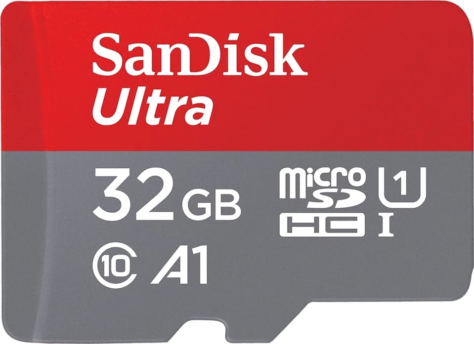 Memorje SanDisk Ultra 32GB MicroSDHC, 120MB/s, e kuqe