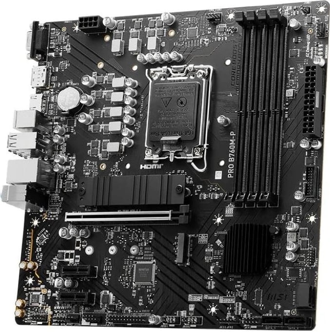 Pllakë amë MSI PRO B760M-P, Socket 1700, Chipset Intel B760, DDR5