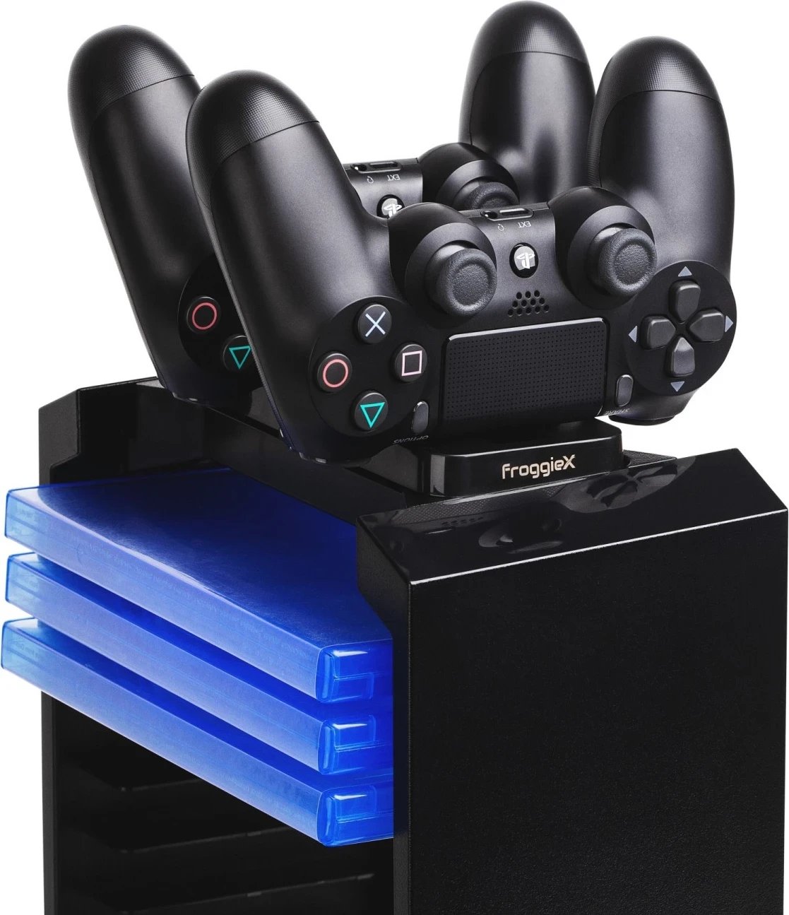 Qëndrim shumëfunksional FroggieX për konsolën PS4 të zezë