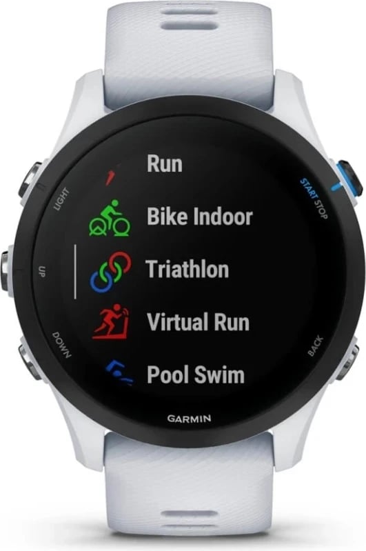 Smartwatch Garmin Forerunner 255 Music, 45mm, GPS, e bardhë 