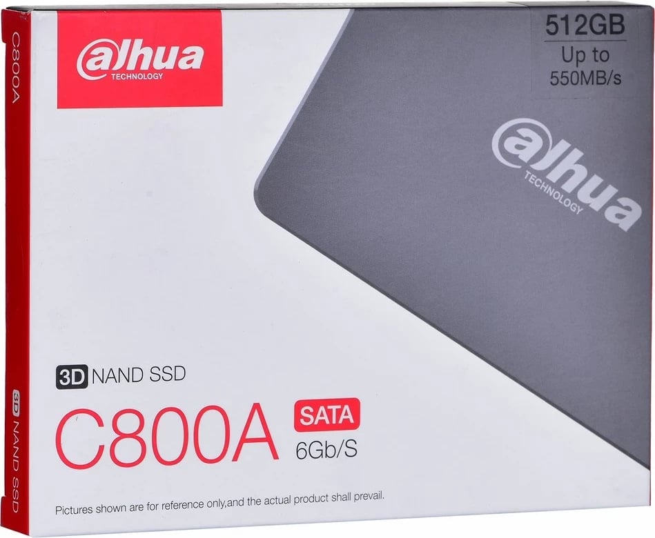 SSD Dahua DHI-SSD-C800AS512G, 2.5", 512 GB, SATA III, 3D NAND