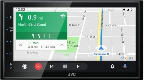 Radio DVD për makinë JVC, 200 W, Bluetooth, e zezë