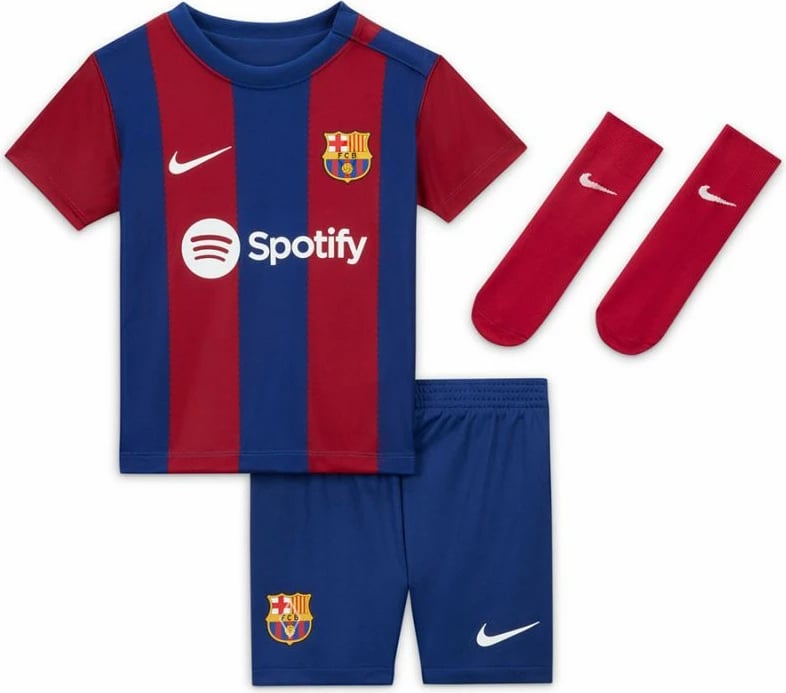 Komplet futbolli për fëmijë Nike, FC Barcelona, DX2815-456