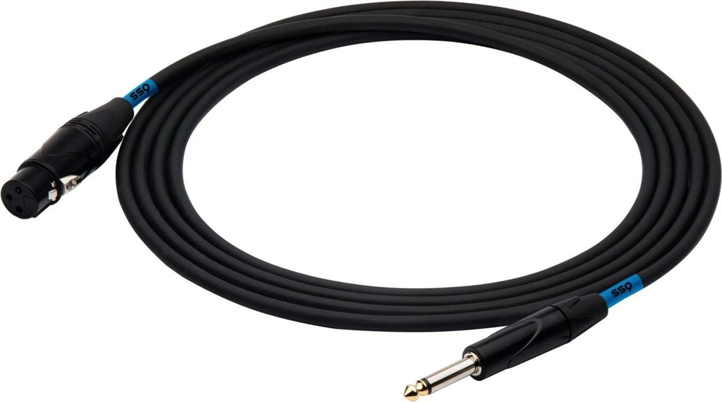 Kabel SSQ XZJM2, Jack mono - XLR femra, 2 metra, zi