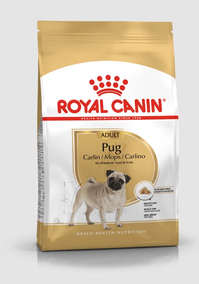 Ushqim i thatë për qen Pug Adult Royal Canin, 1.5 kg