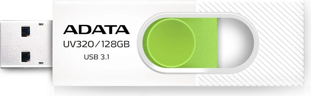 USB Flash Drive Adata UV320, 128GB, Lloji A, e gjelbër / bardhë