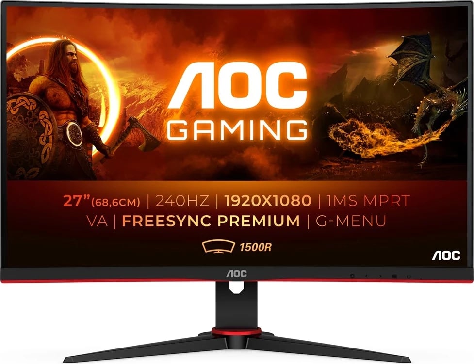 Monitor AOC G2 C27G2ZE/BK, 27", Full HD, 240Hz, i zi