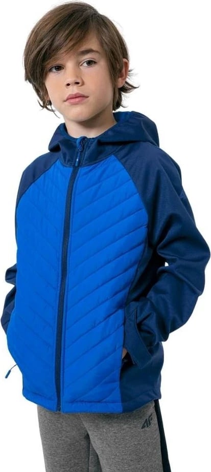 Xhaketë softshell për djem 4F, HJZ22 JSFM002, 146 cm, Blu